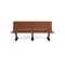 Frog Furnishings Brown 6' Contour Bench Surface Mount w/ Black Frame PB 6BROBFCON - alternate 2